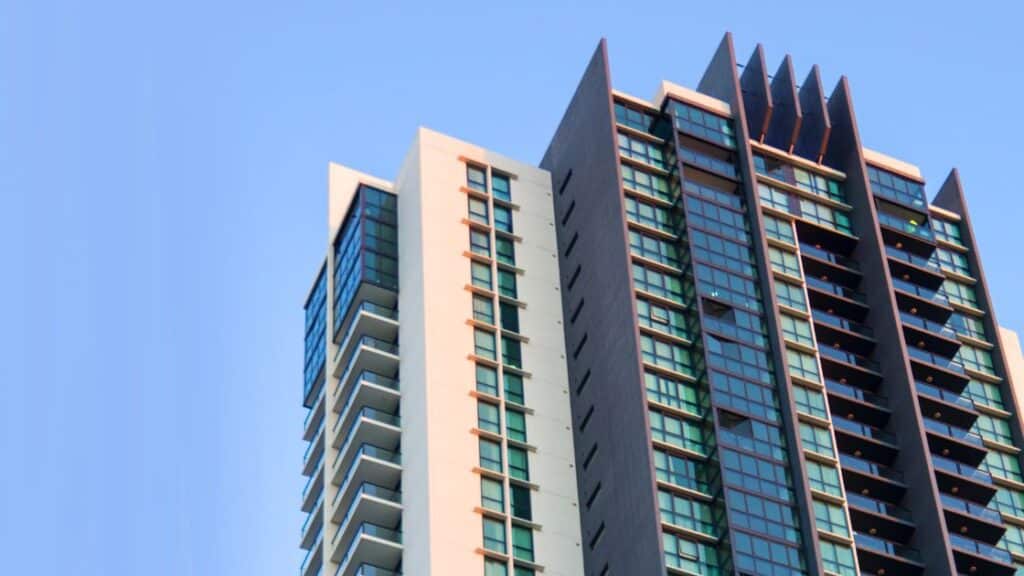 High-rise strata apartment building in Sydney.