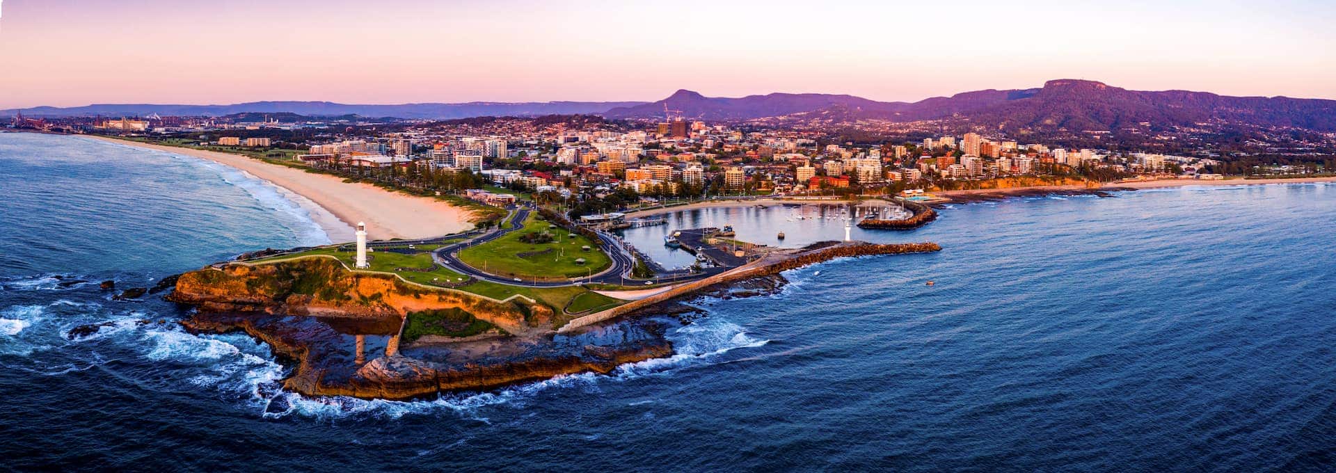 Aerial photo of Wollongong CBD