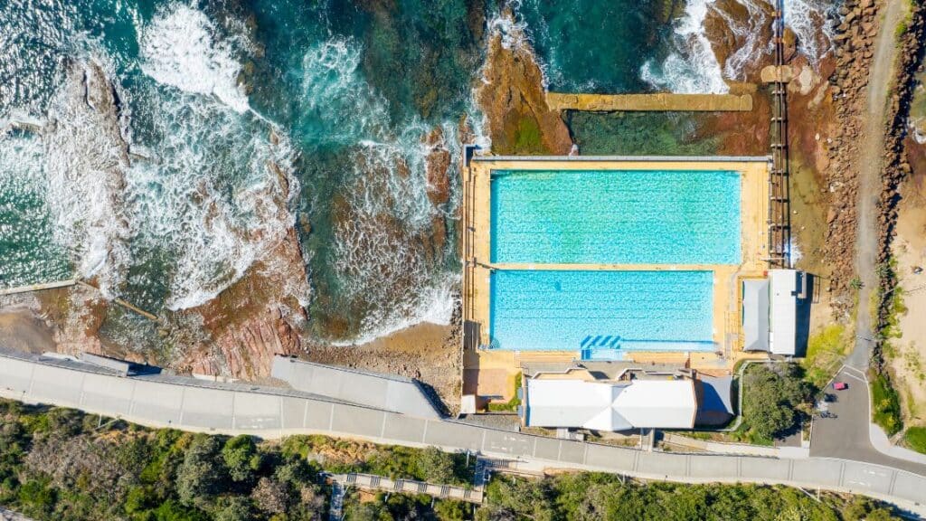 Ocean tidal pool in Wollongong local government area.