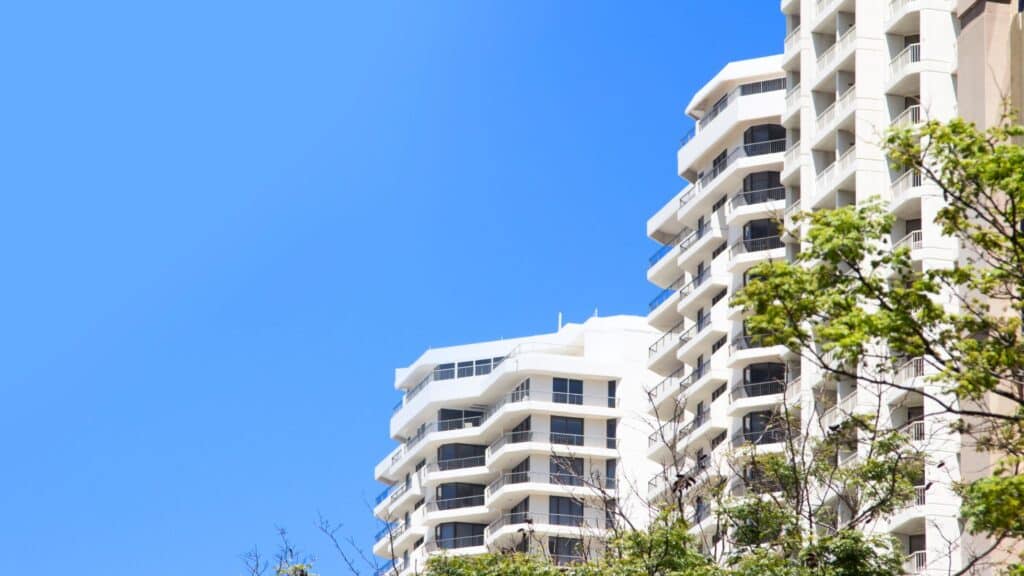 High-rise strata building.